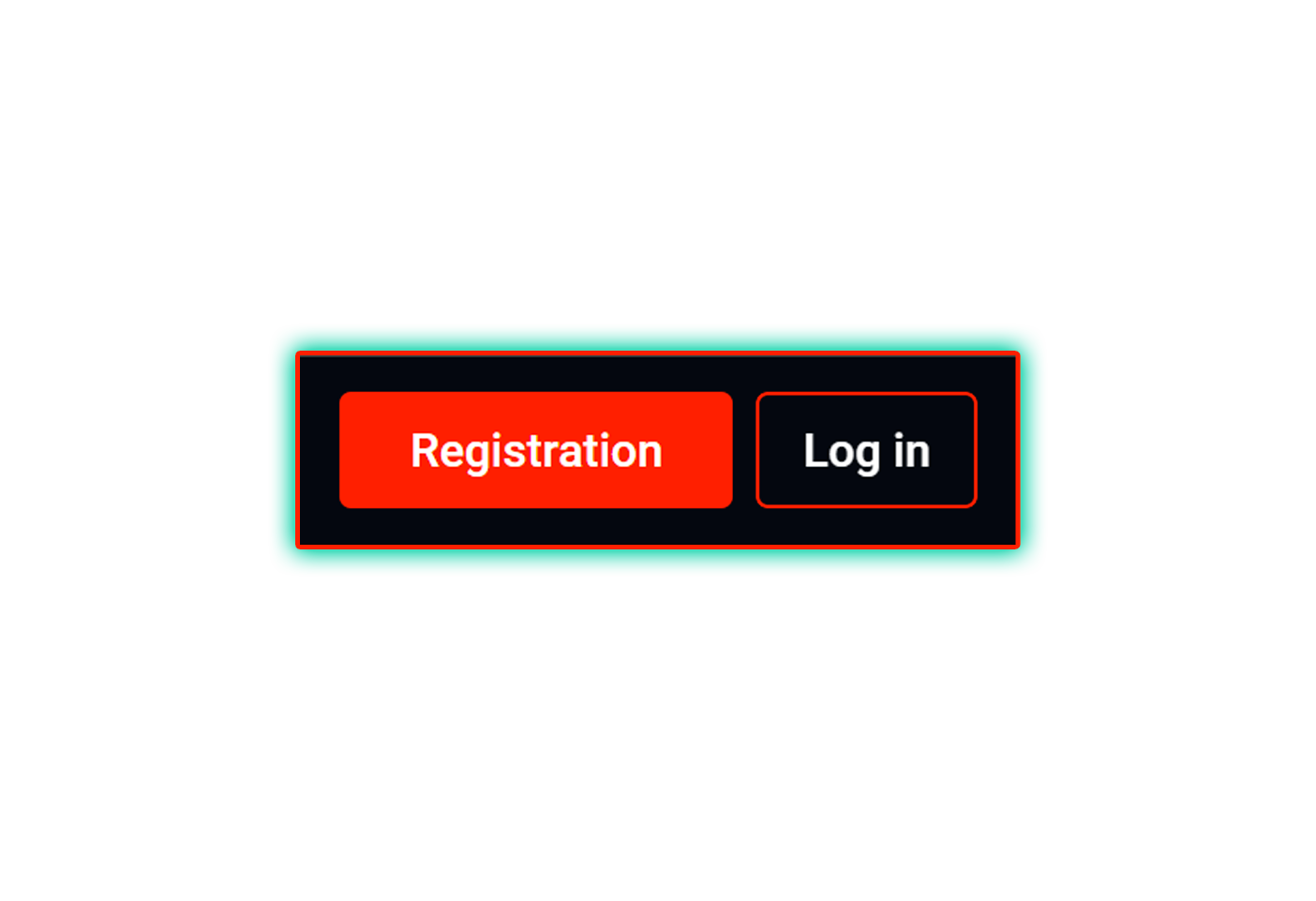 Login and account registration button