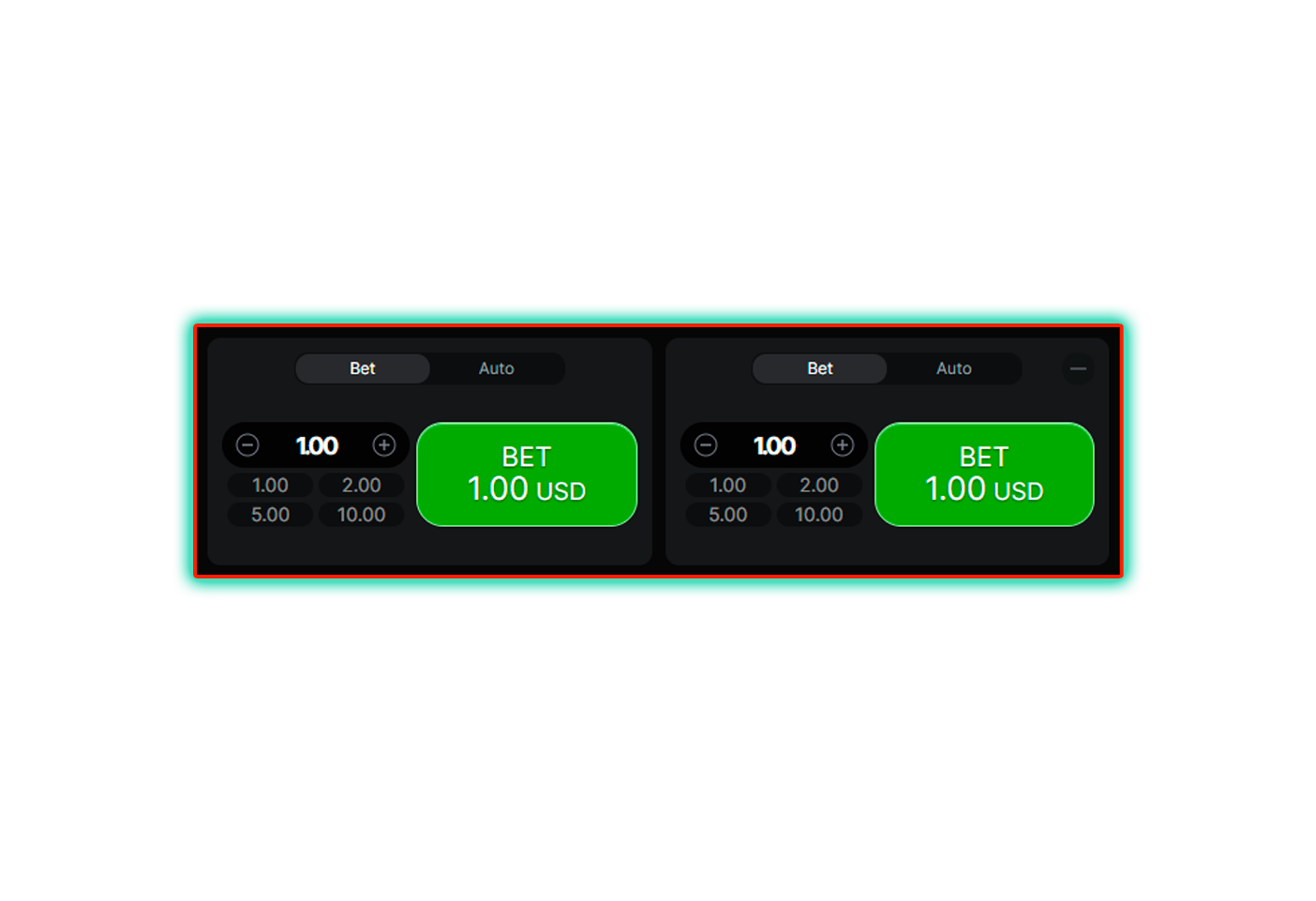 Making the selected bet