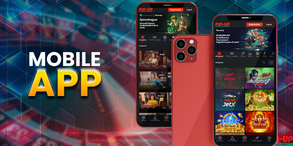 Play casino games on the mobile app