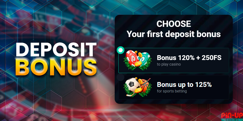 Bonus for making the first deposit